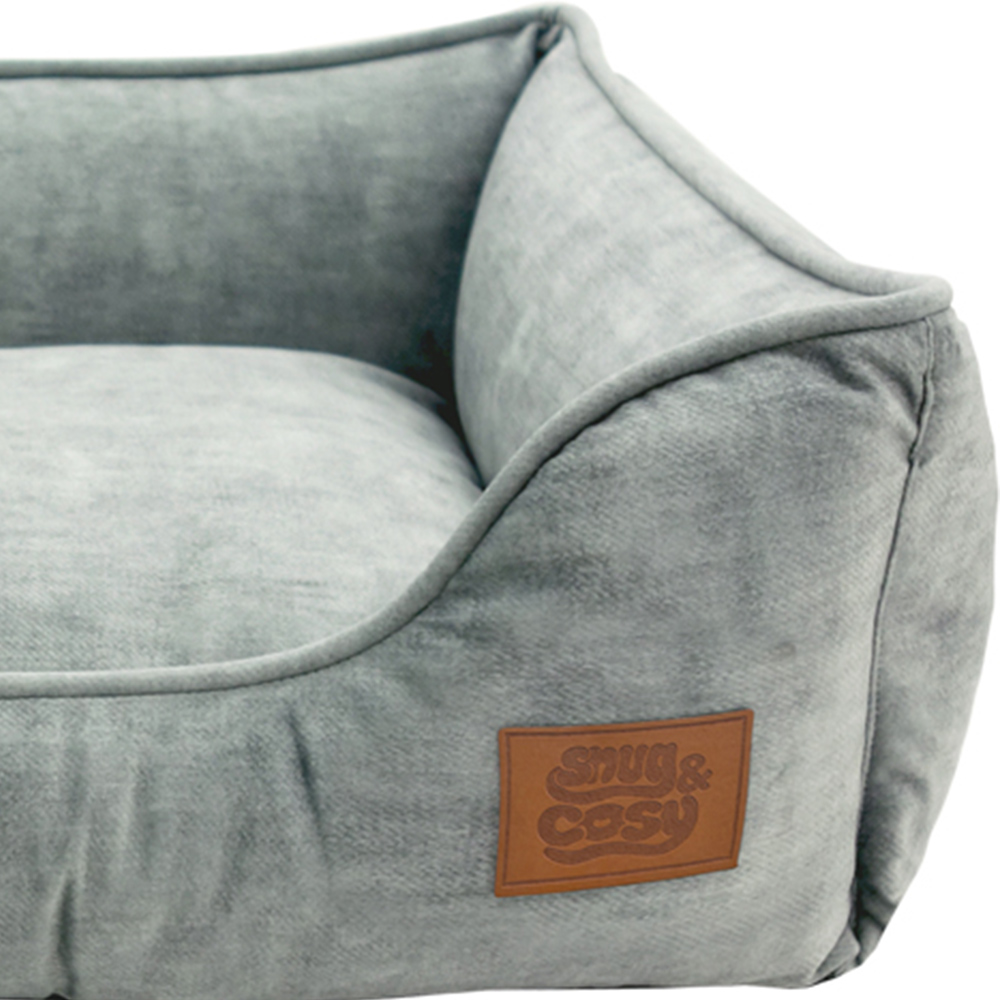 Snug & Cosy Eco XL Rectangle Grey Dog Bed Image 3