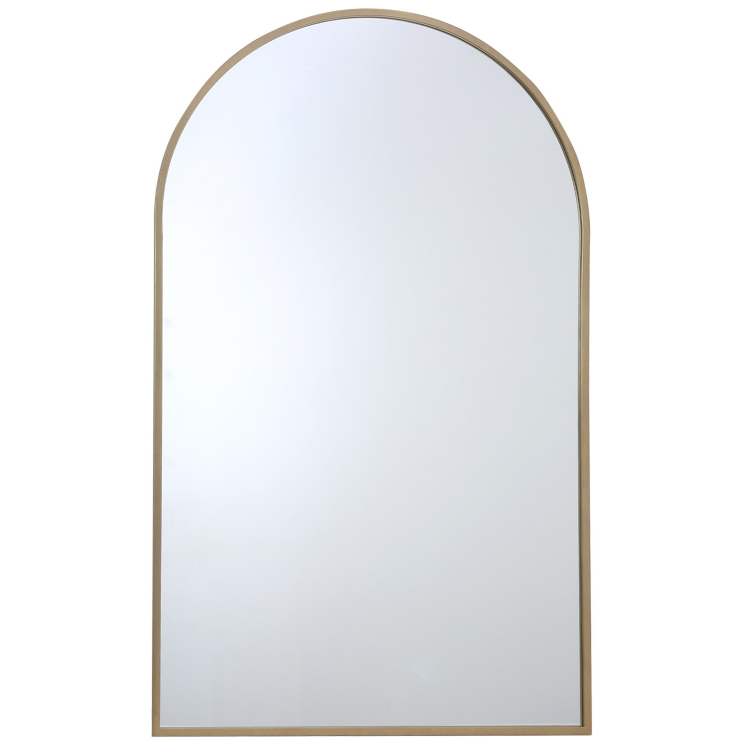 Gold Wide Metal Arch Mirror 180 x 110cm Image 1