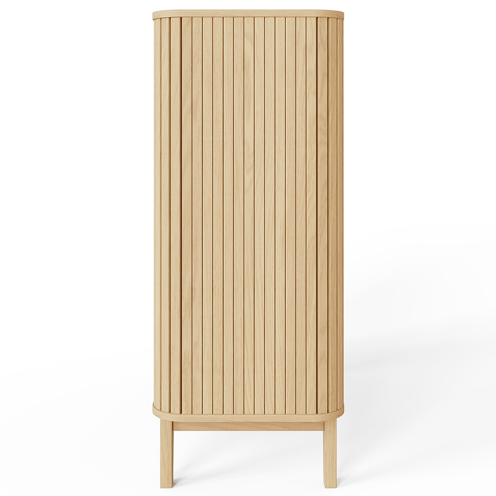 GFW Axel 4 Drawer Oak Chevron Pattern Chest of Drawers Image 5