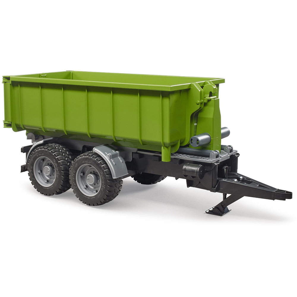 Bruder Kids Farm Tractor Roll-Off Container Trailer Playset Model Image 2