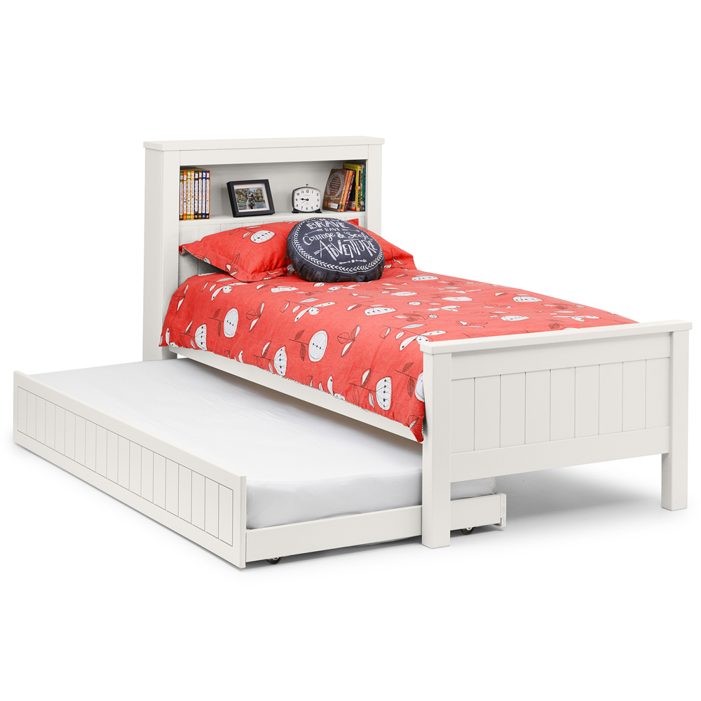 Julian Bowen Maine Single Surf White Bookcase Bed Image 4