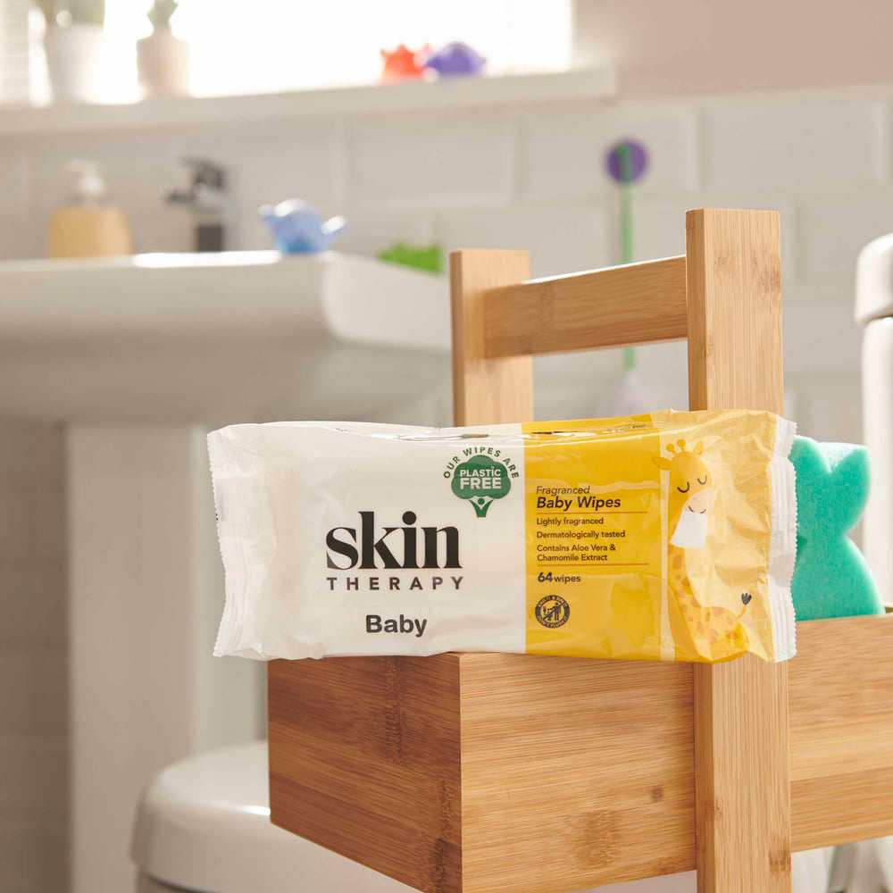 Skin Therapy Plastic Free Fragranced Baby Wipes 64 pack Image 6