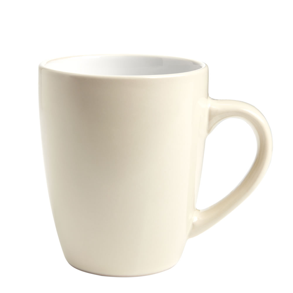 Wilko Colour Play Cream Mug Image 1