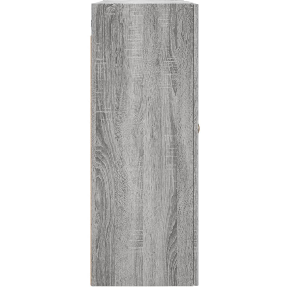 vidaXL 2 Door Grey Sonoma Wall Mounted Cabinet 2 Pack Image 7