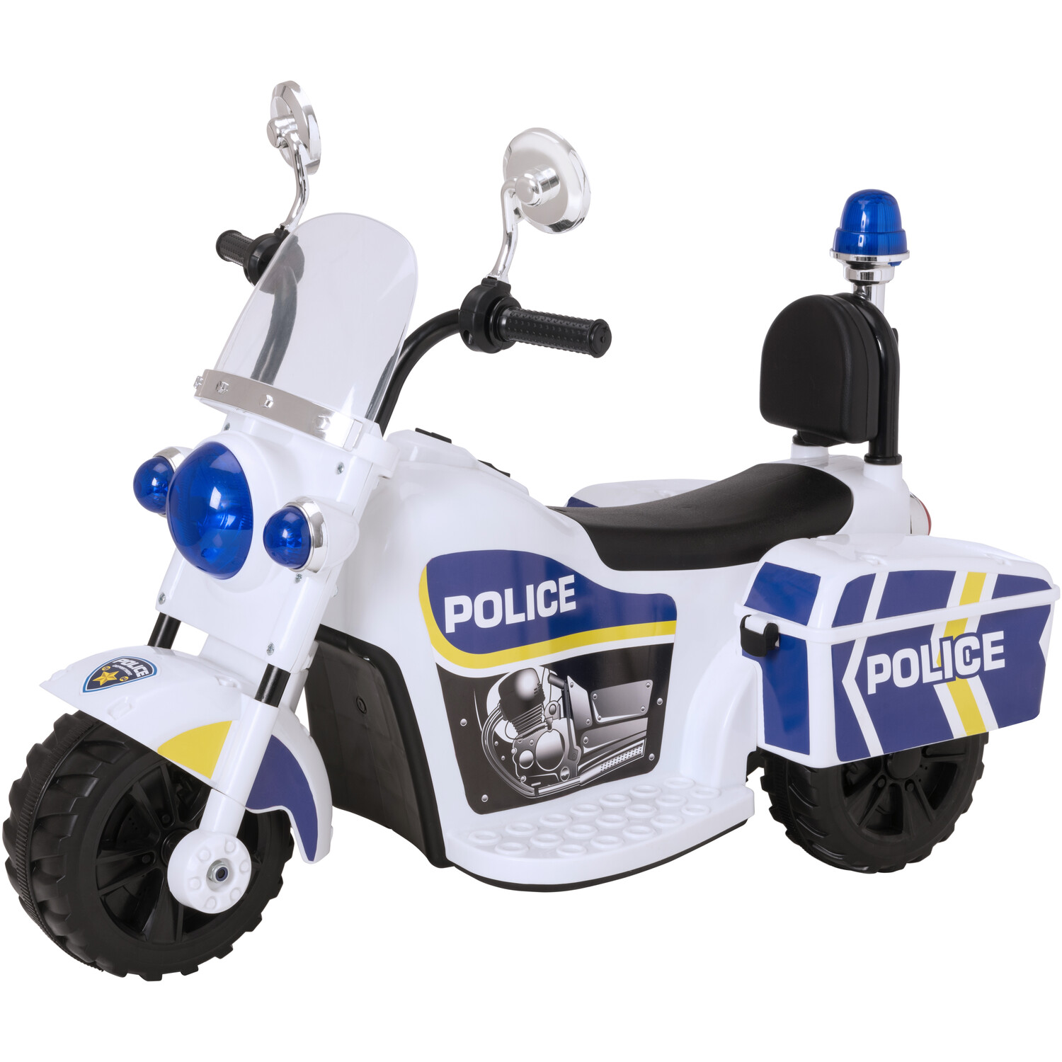 EVO Police Ride On Trike White Image 1