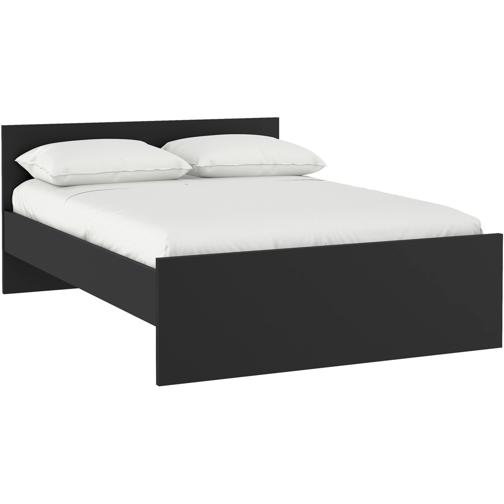 Florence Double Matt Black Bed Frame Image 2