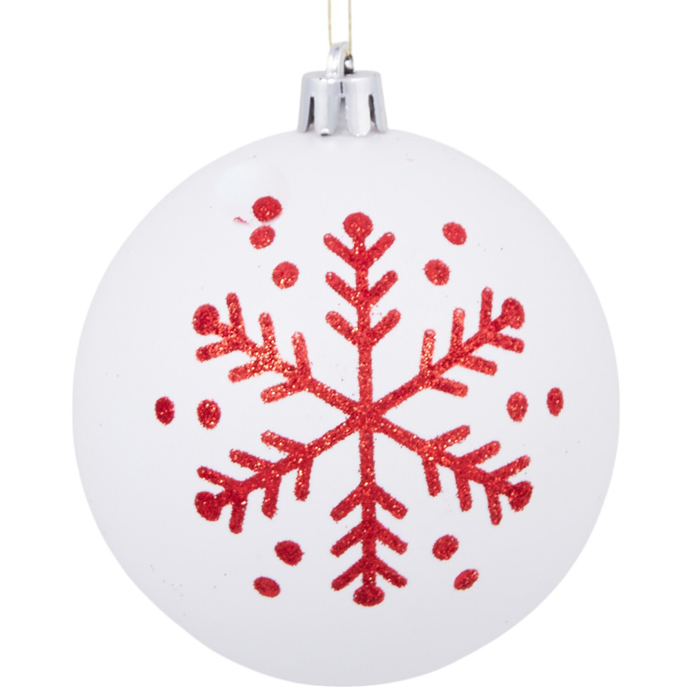 Set of 18 Santas Chalet BaublesRed Image 5