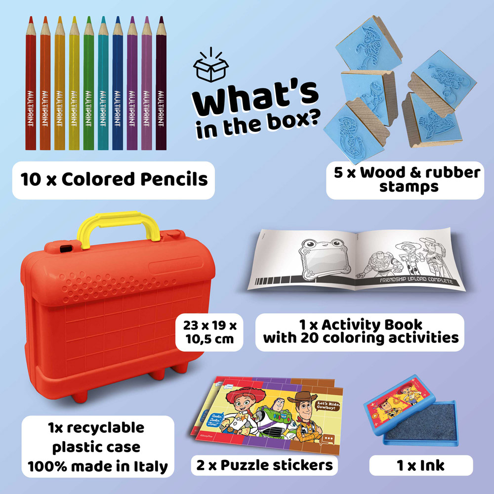 Multiprint Disney Pixar Toy Story 5 Kids Travel Colouring and Stamp Set Image 2