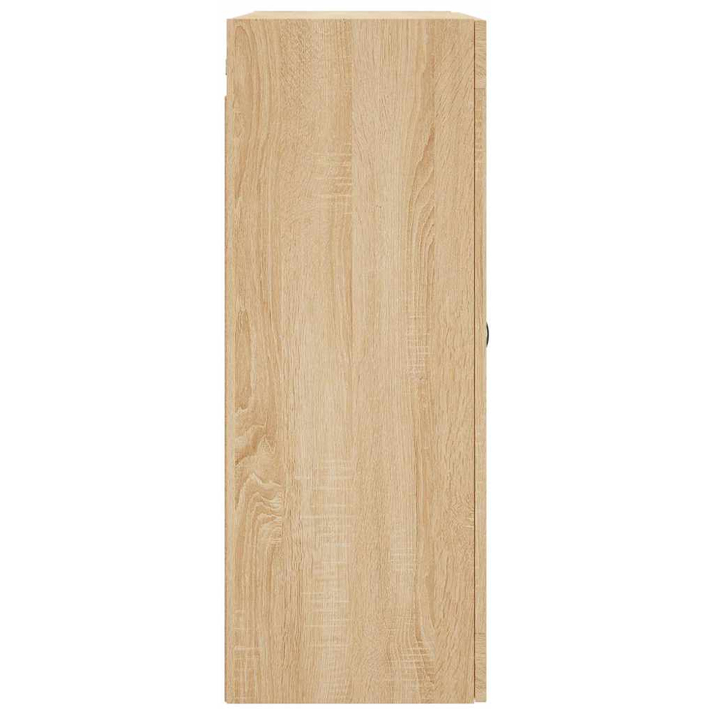 vidaXL 2 Glass Door Sonoma Oak Wall Mounted Cabinet Image 8