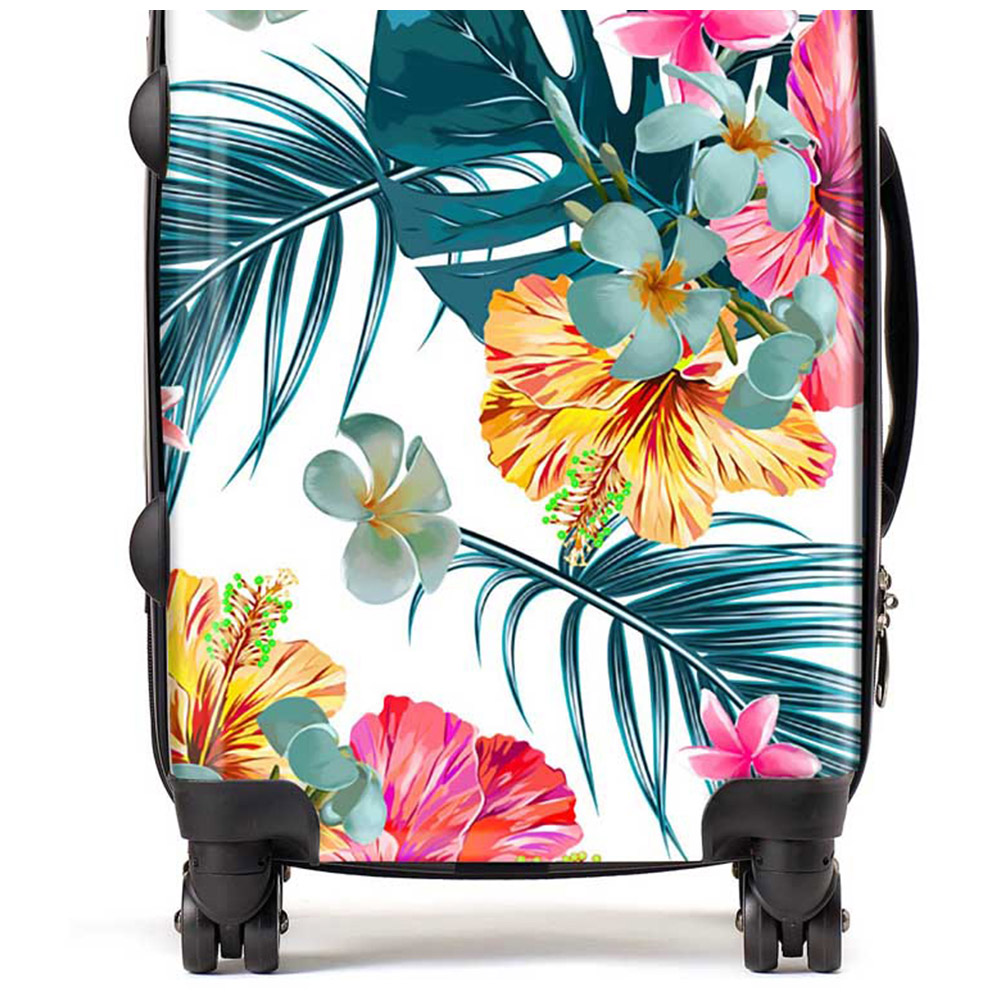 Warren Reed Designer Cabin Spring Summer Flowers Suitcase Image 2