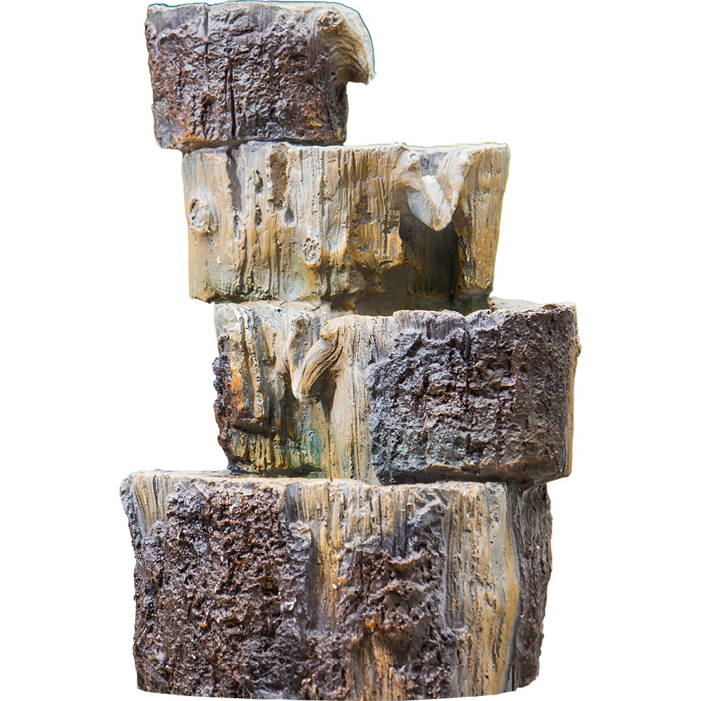 Heissner Cascading Tree Stump with Lights Image 1