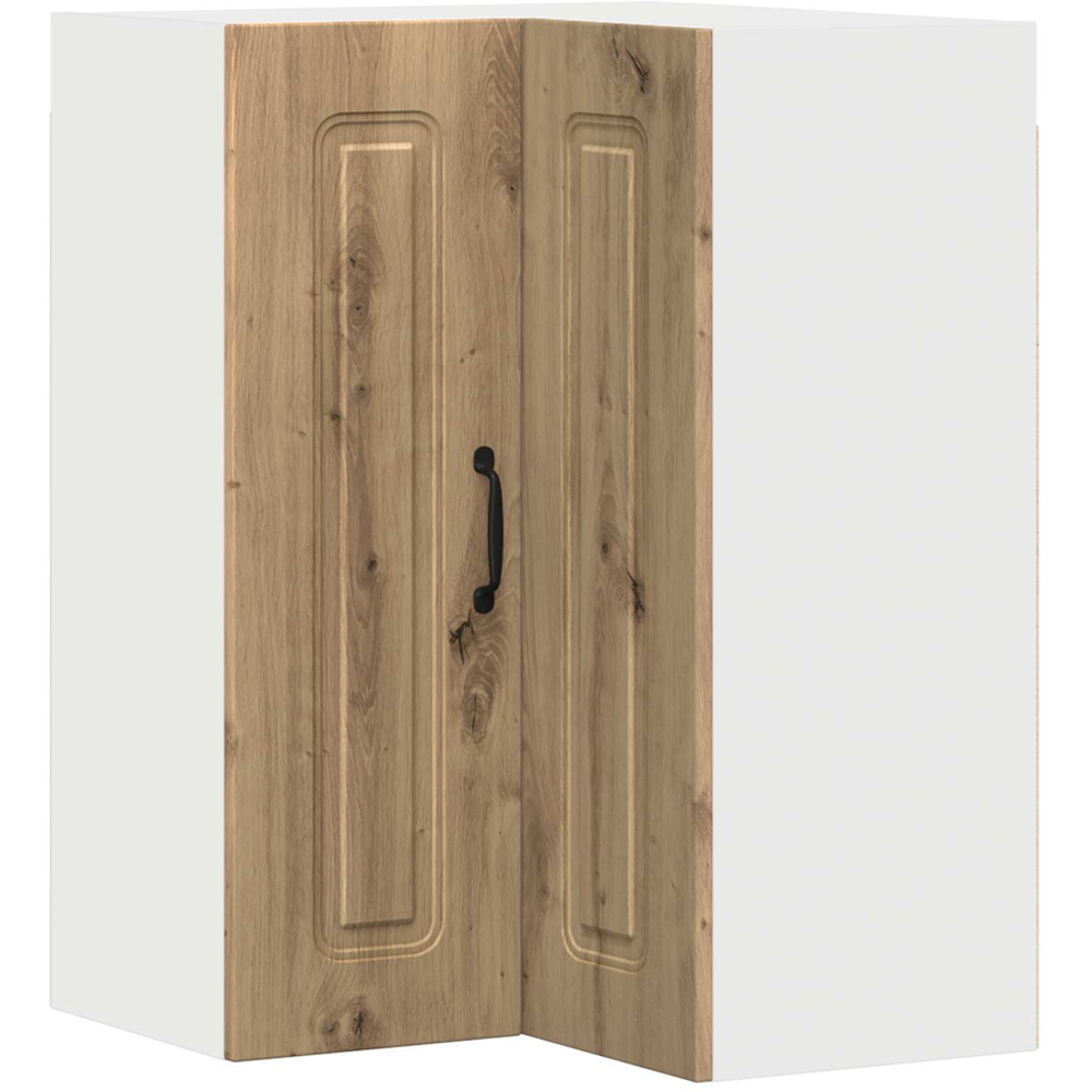 vidaXL 2 Door Artisan Oak Kitchen Wall Corner Cabinet Image 2