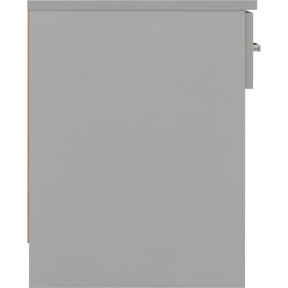 Seconique Dakota Single Drawer Light Grey Bedside Table Image 5