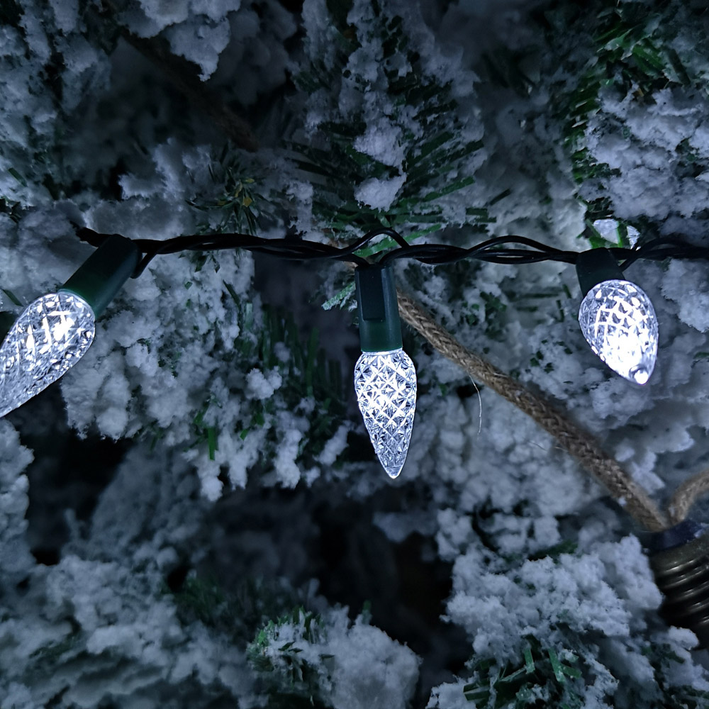 Samuel Alexander White LED Multi Action Pine Cone Christmas Lights 15m Image 4