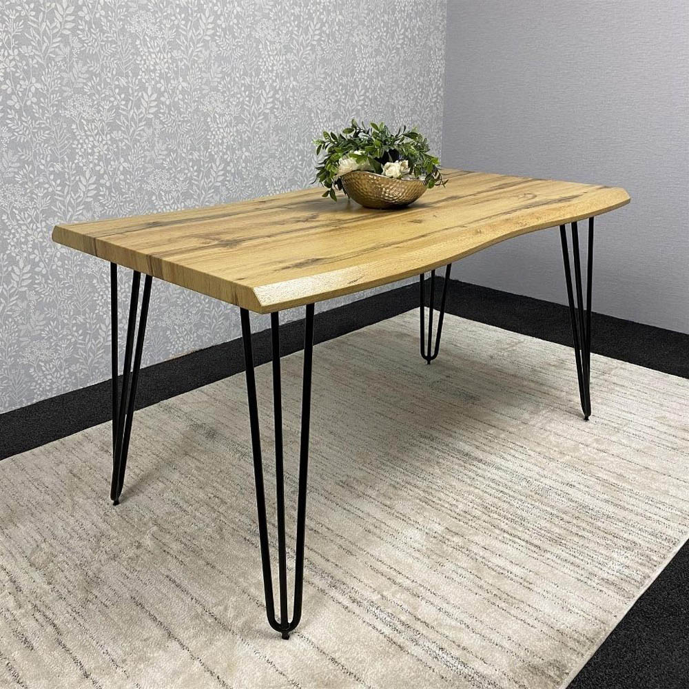Kosy Koala 4 Seater Faux Leather Wooden Dining Set Grey Image 3