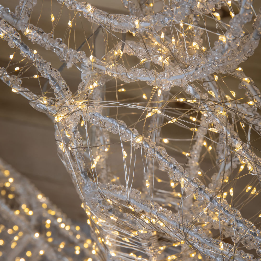 Samuel Alexander 1040 Warm White LED Acrylic Reindeer Outdoor Christmas Decoration 3ft Image 6
