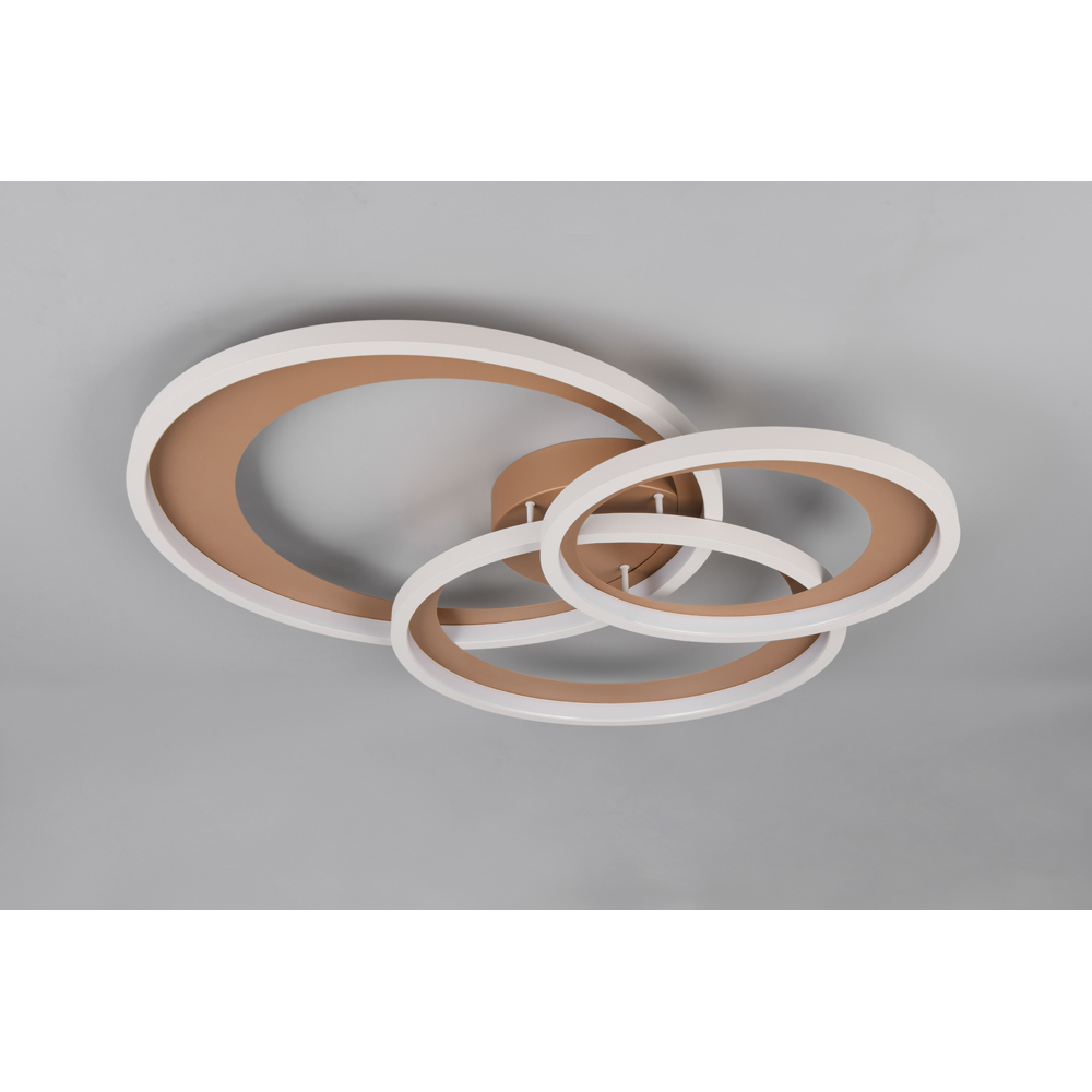 TRIO Granada Coffee Integrated LED Ceiling Light Image 4