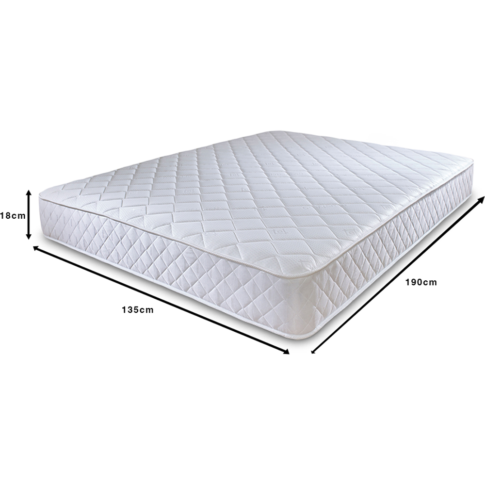 Extreme Comfort Cooltouch Double Diamond White Foam Free Open Coil Spring Mattress Image 4