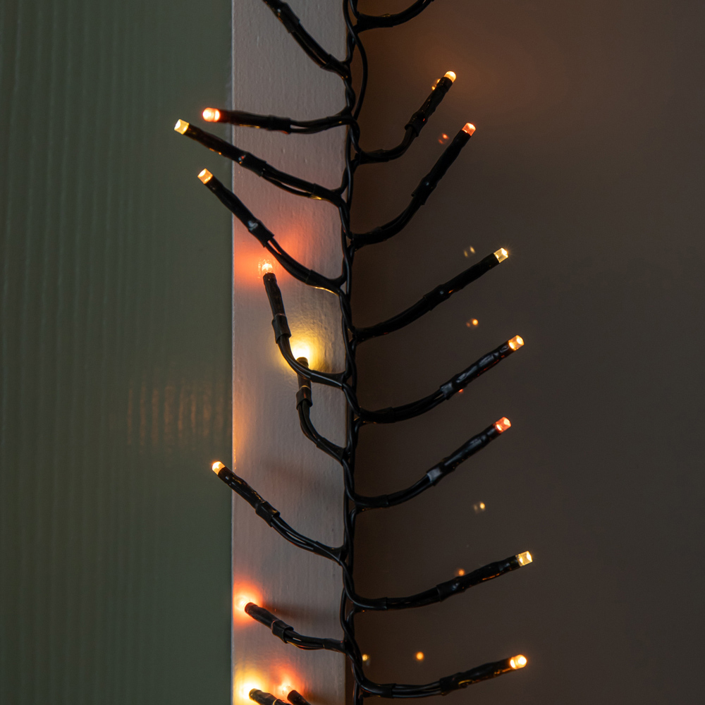 Samuel Alexander 426 Multicolour LED Green Cable Autumn Twist Door Garland 18ft Image 7