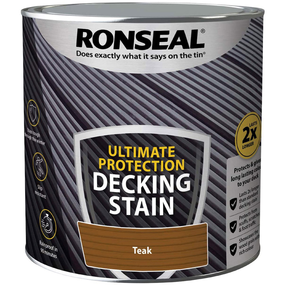 Ronseal Ultimate Protection Teak Decking Stain 2.5L Image 2