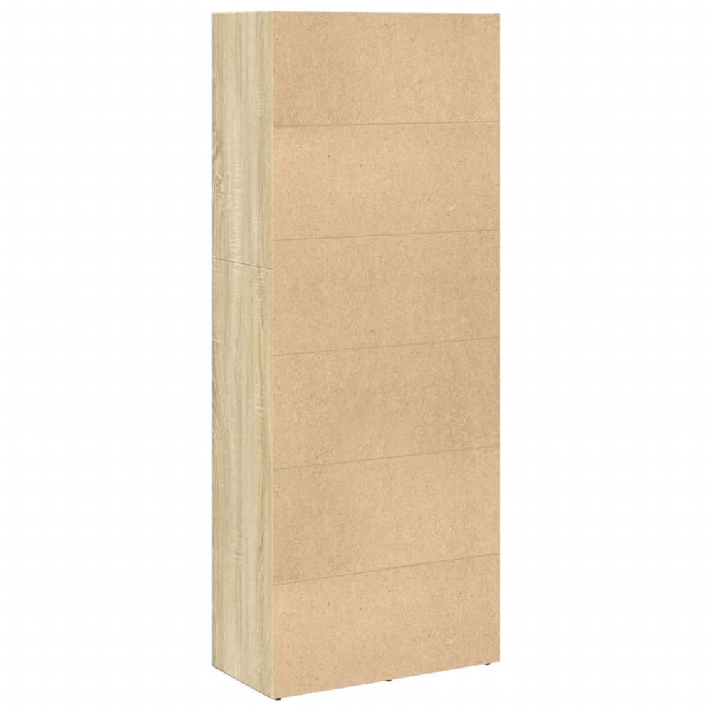 vidaXL 4 Shelf Sonoma Oak Bookcase Image 5