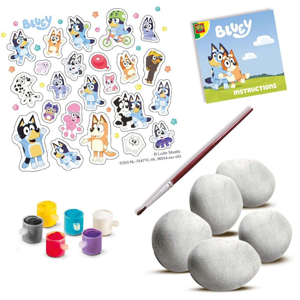 SES Creative Bluey Rock Painting Kit Image 2