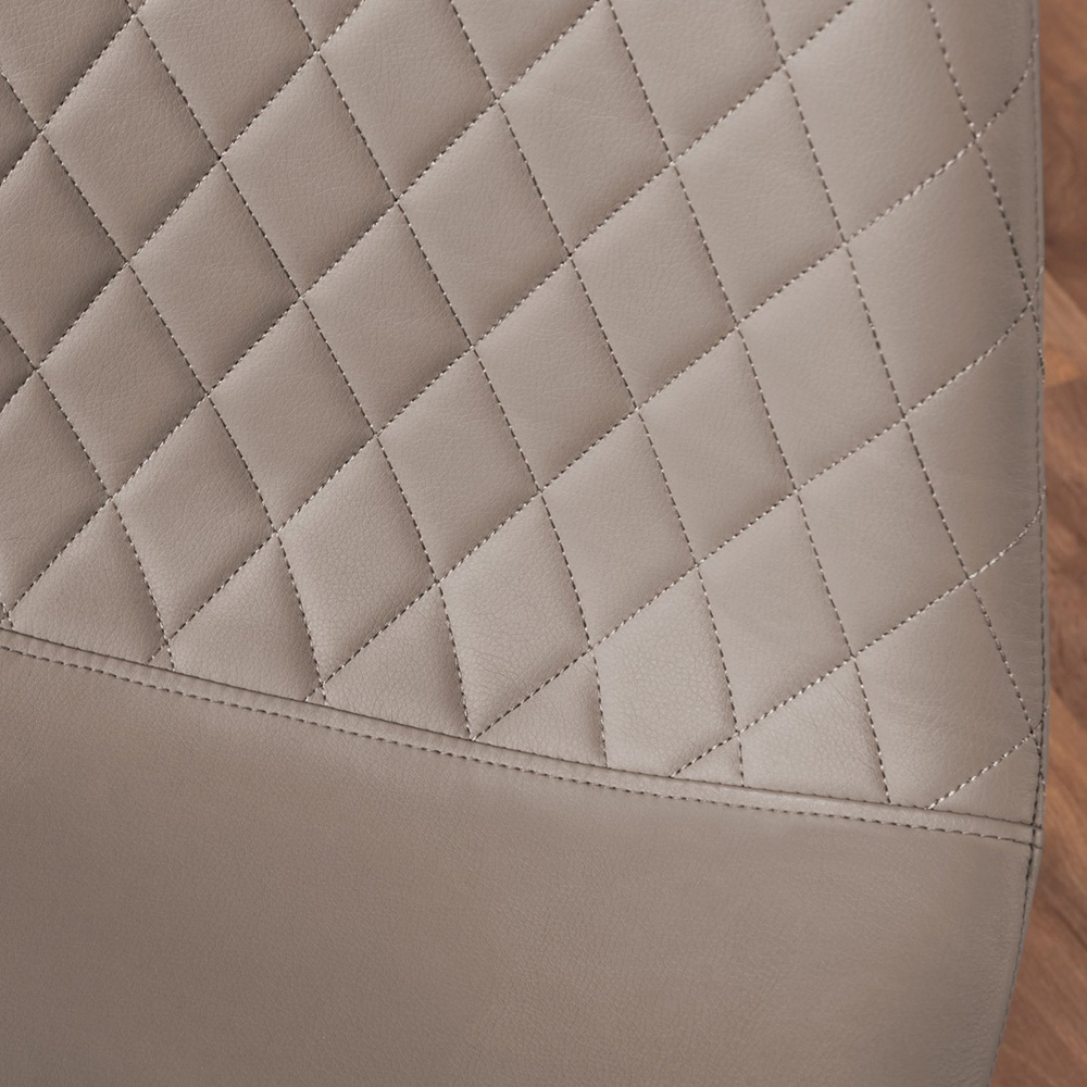 Furniturebox Arona Solara 6 Seater Round Dining Set Cappuccino Beige and Gold Image 8