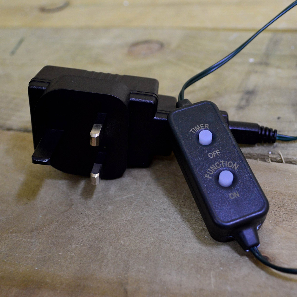 Premier SupaBrights 200 Warm and Cool White LED Multi-Function Green String Light 16m Image 8