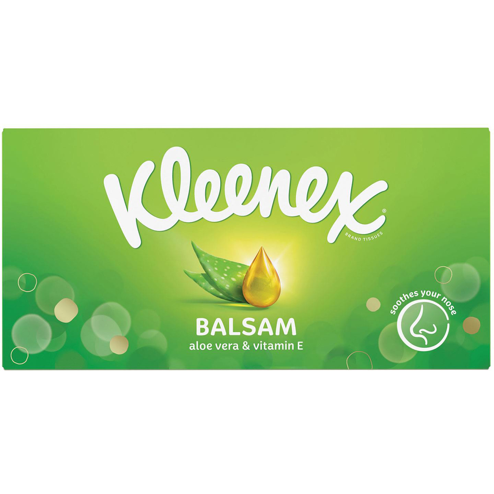 Kleenex Balsam Aloe Vera and Vitamin E Facial Tissue 12 Pack Image 3