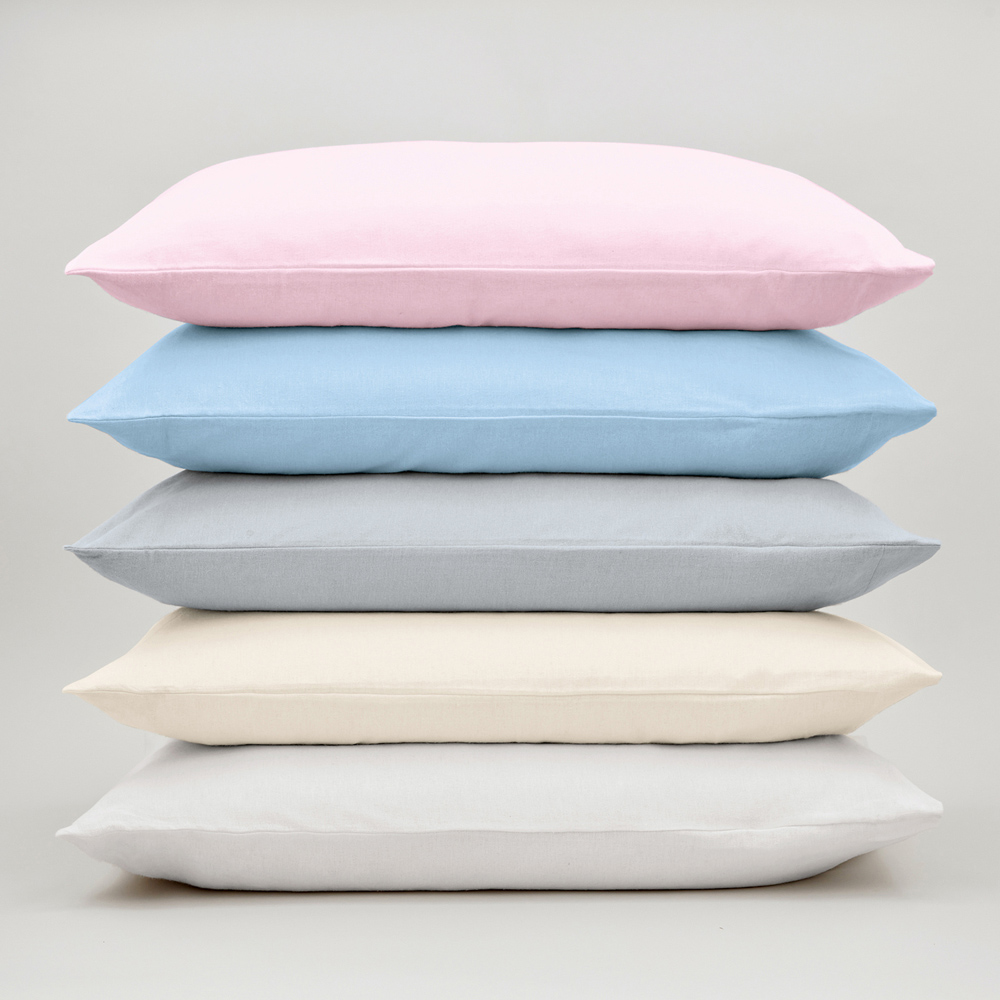 Helena Springfield Chambray Blue Brushed Cotton Pillowcase 2 Pack Image 3