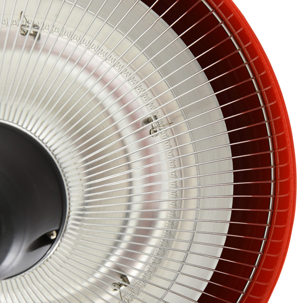 Outsunny Red Ceiling Mounted Halogen Electric Heater 1500W Image 3
