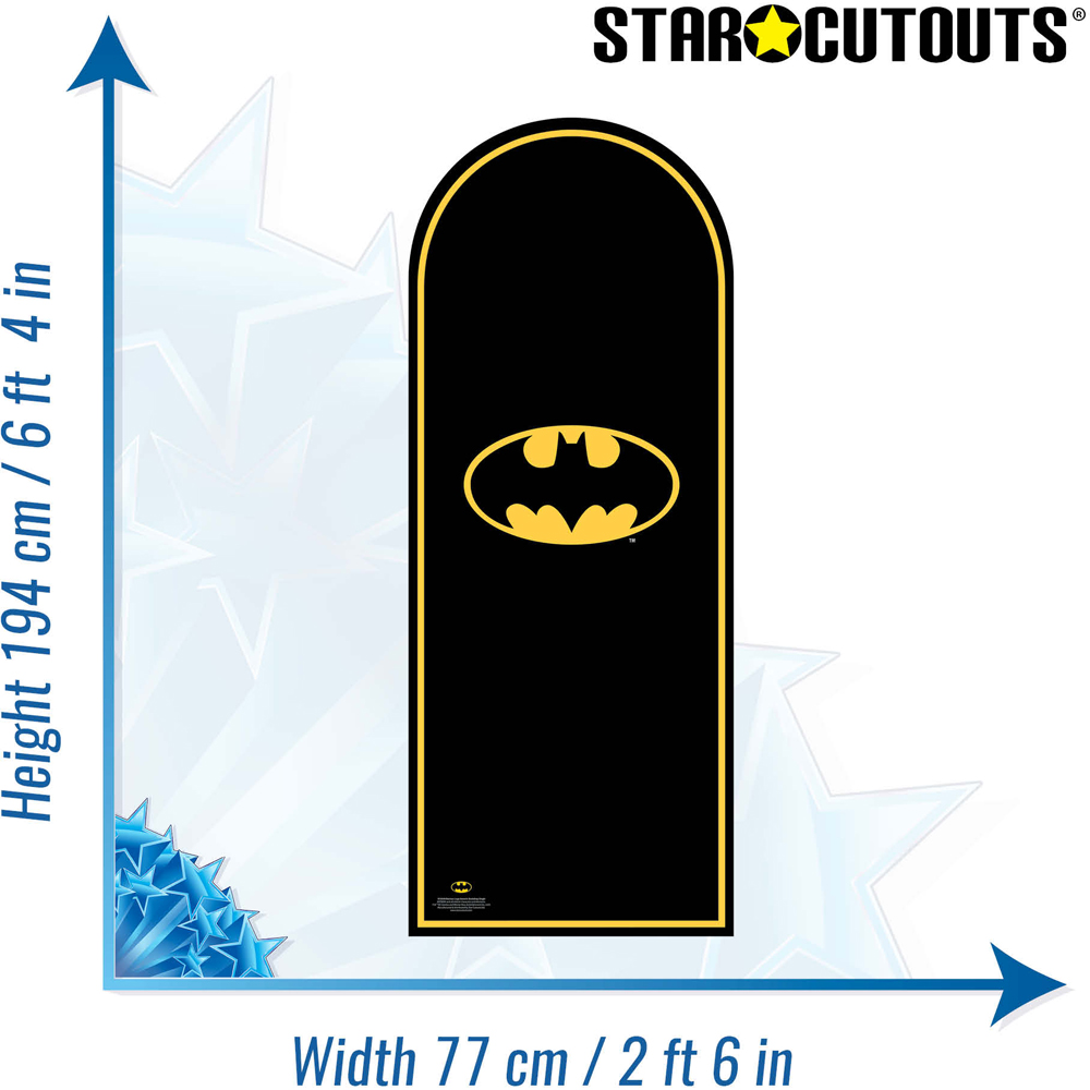 Star Cutouts Single Batman Logo Backdrop Cardboard Cutout 6.4ft Image 6