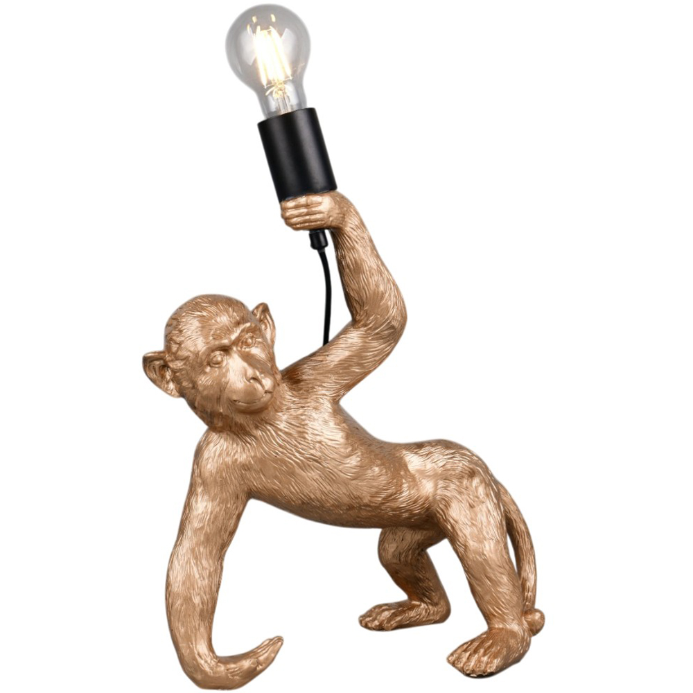 TRIO Bobo Gold Monkey Table Lamp Image 1