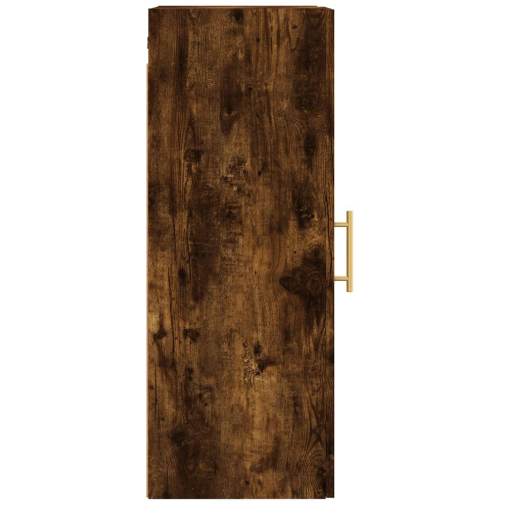 vidaXL Single Door Smoked Oak Wall Mounted Slim Cabinet Image 8