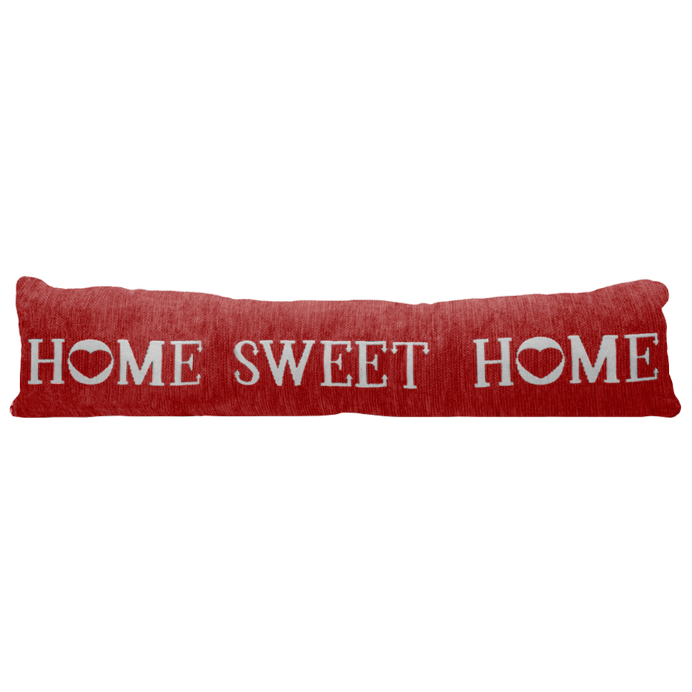 Velosso Red Home Sweet Home Draught Excluder Image 1