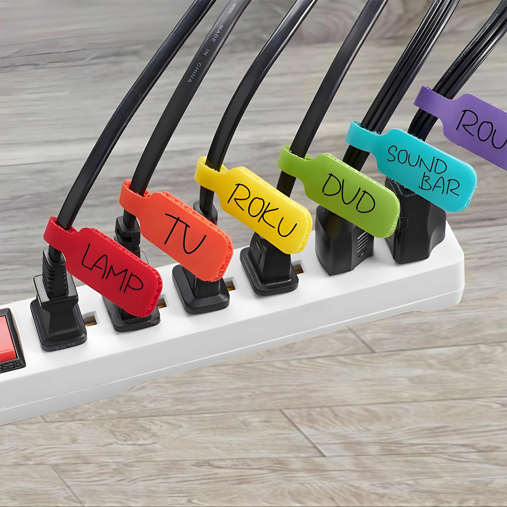 Avilo Multicolour Reusable Cable Label 10 Pack Image 2
