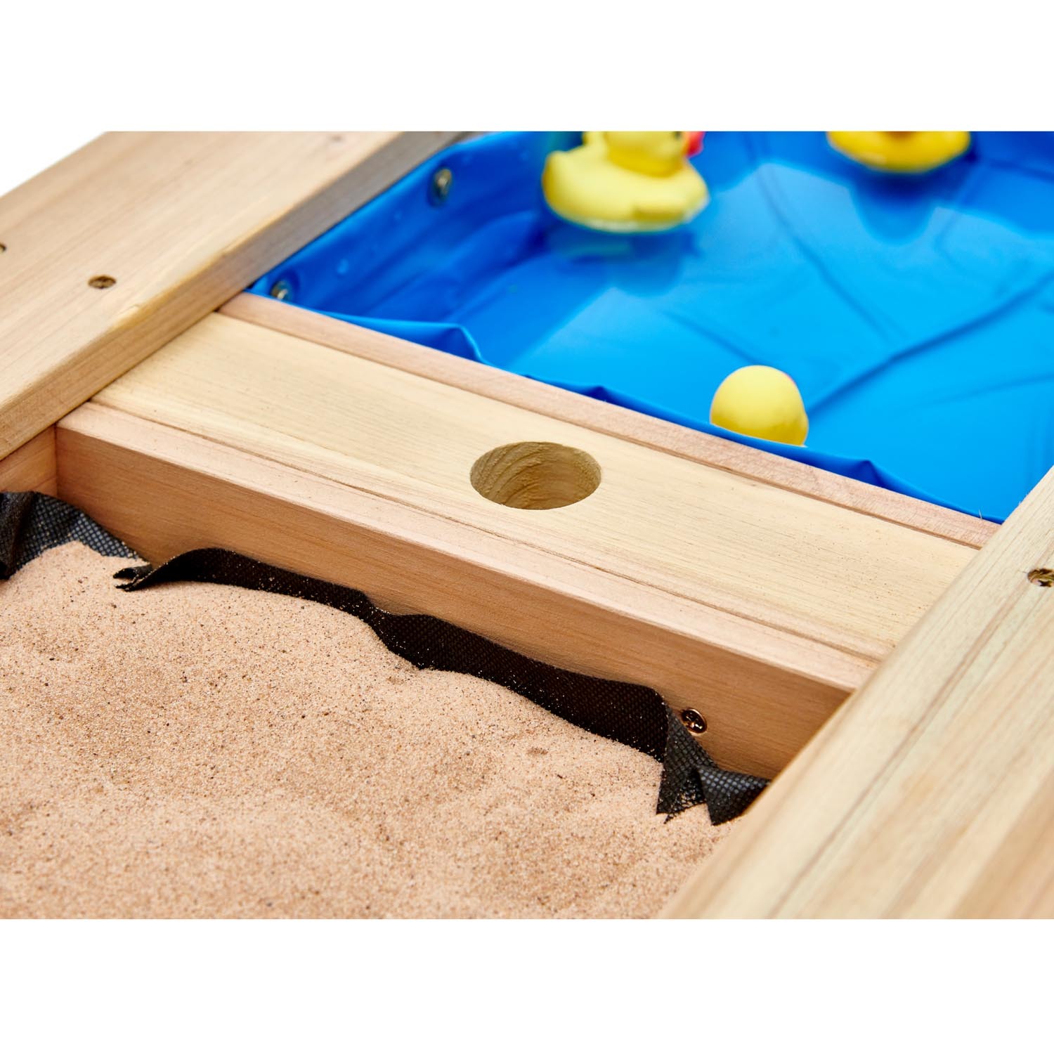 Wooden Sand & Water Picnic Table - Brown Image 9
