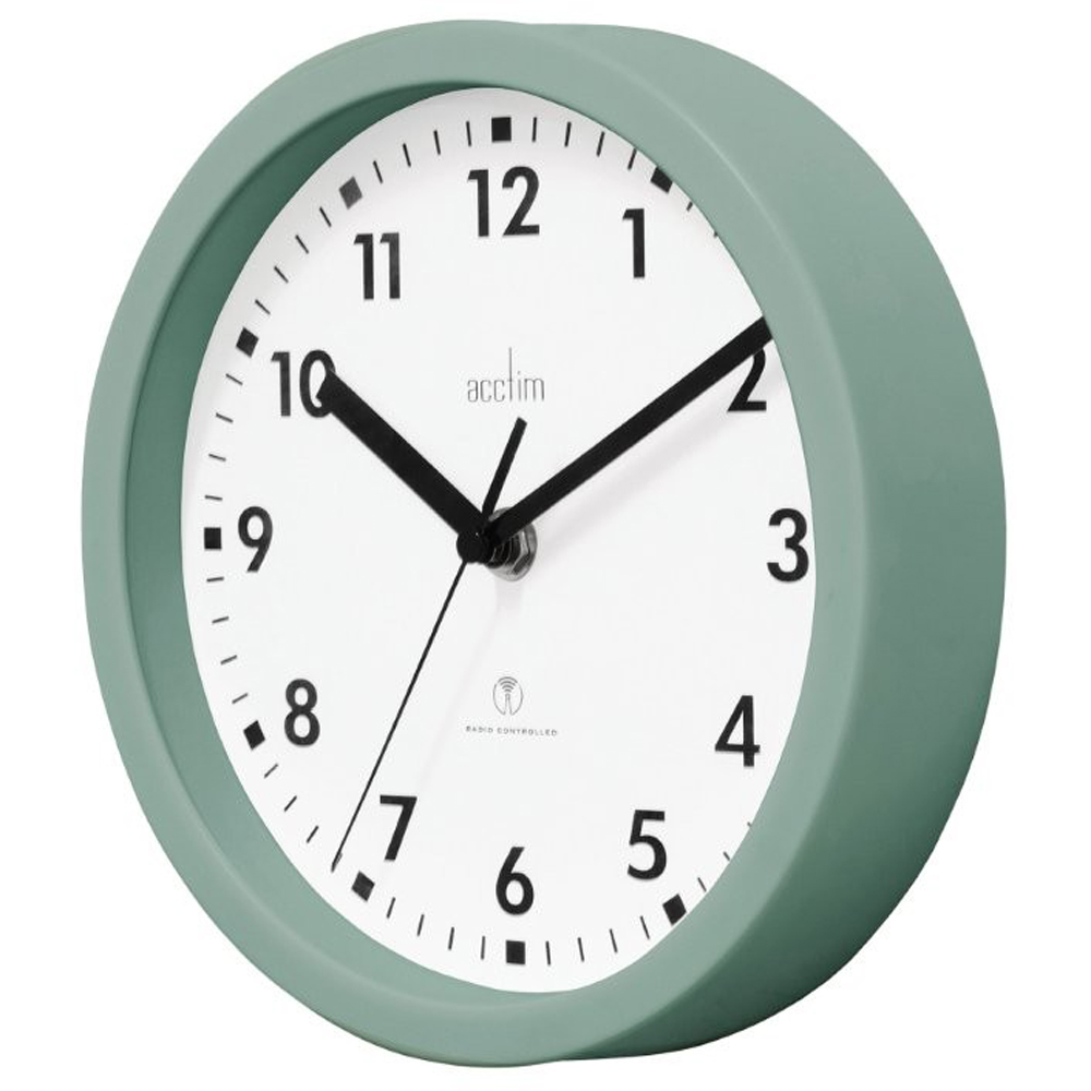 Acctim Nardo Green Radio Controlled Wall Clock Image 2
