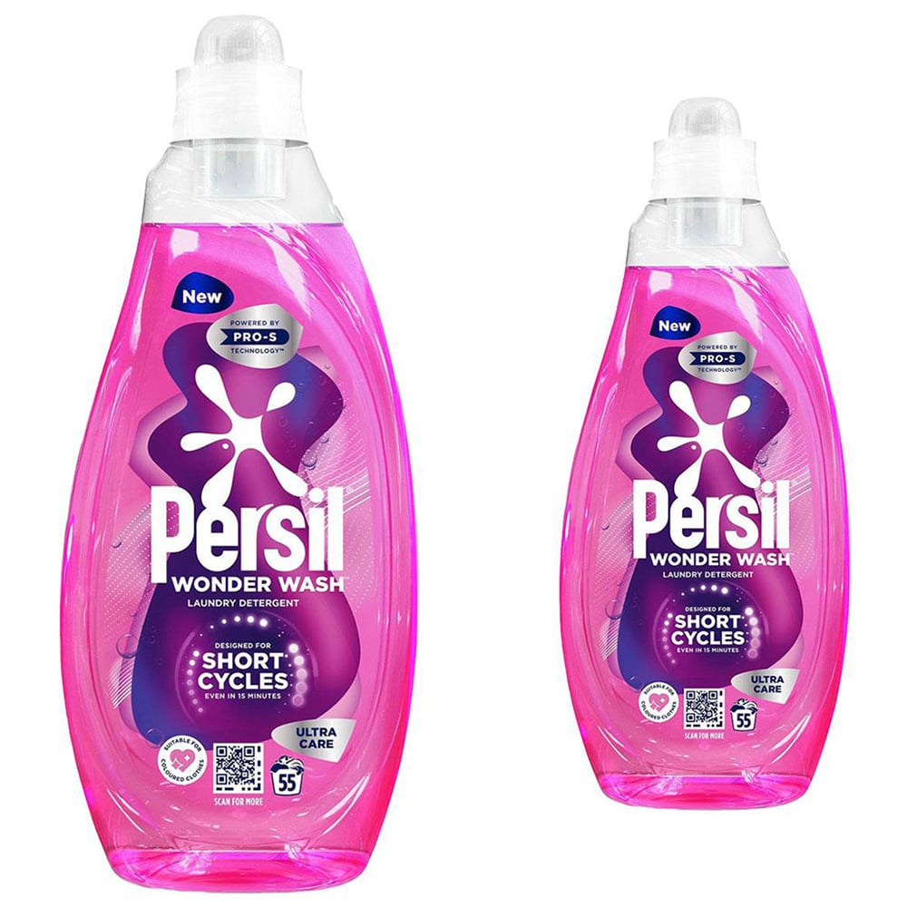 Persil Bio Ultra Care Laundry Detergent 55 Washes 1.485L 2 Pack Image 1