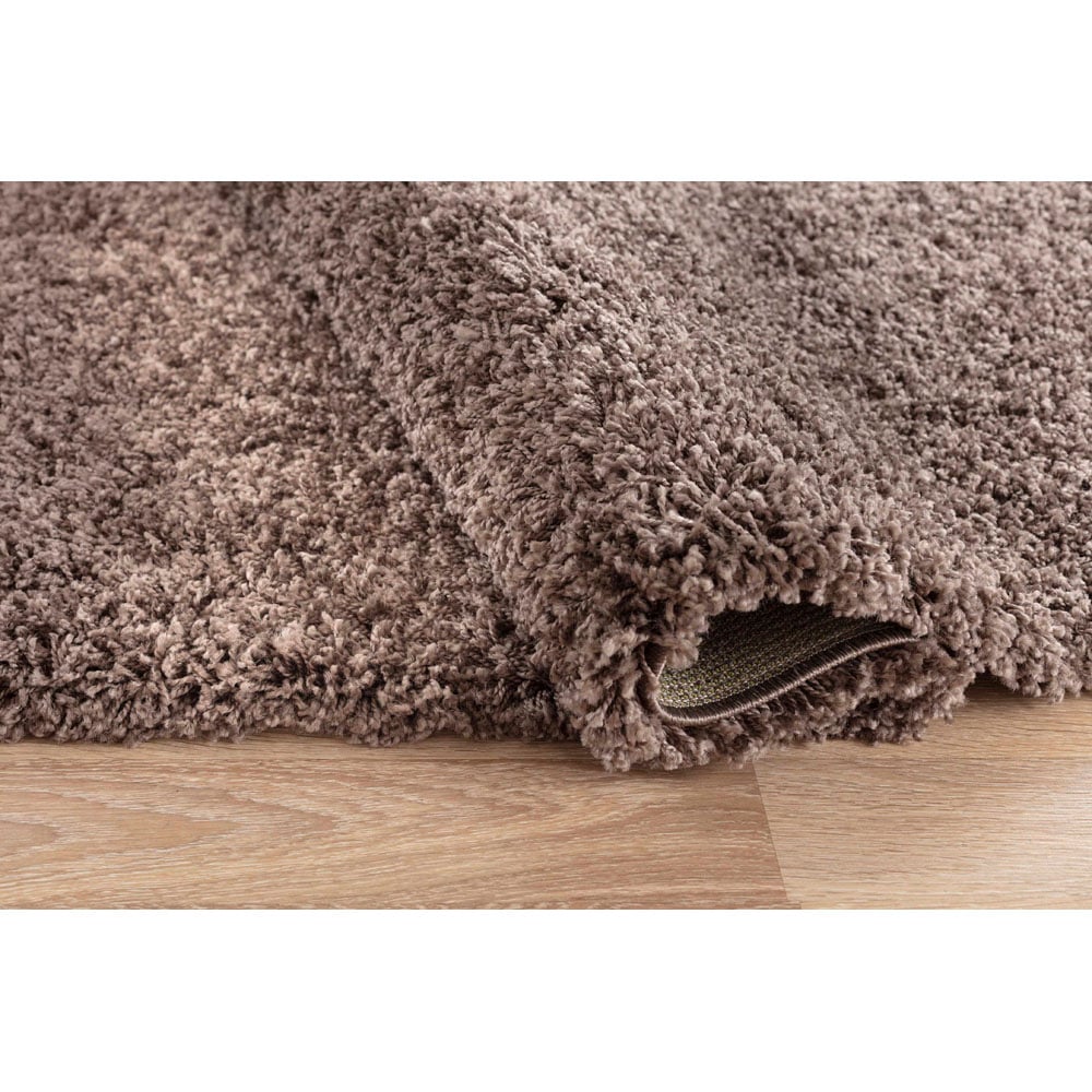 Desire Rugs Oxford Taupe Plain Shaggy Rug 120 x 170cm Image 3