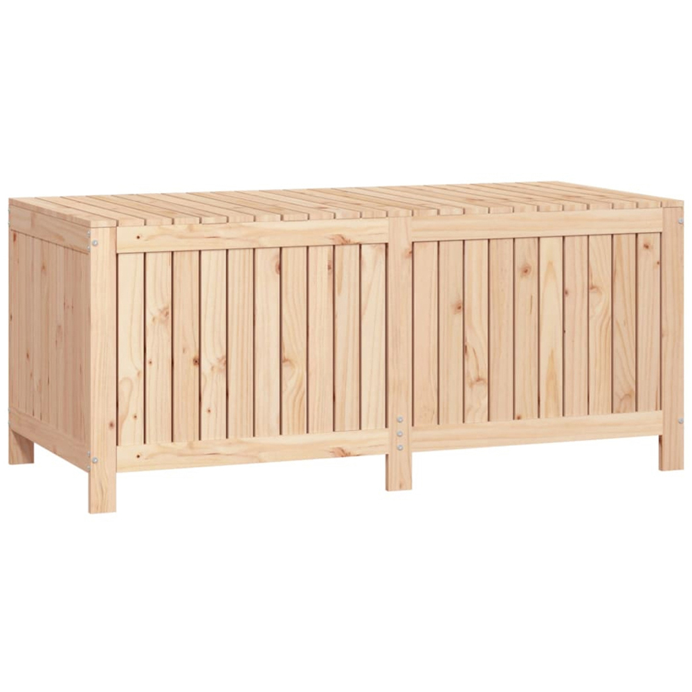 vidaXL 64 x 147 x 68cm Brown Pine Wood Garden Storage Box Image 1