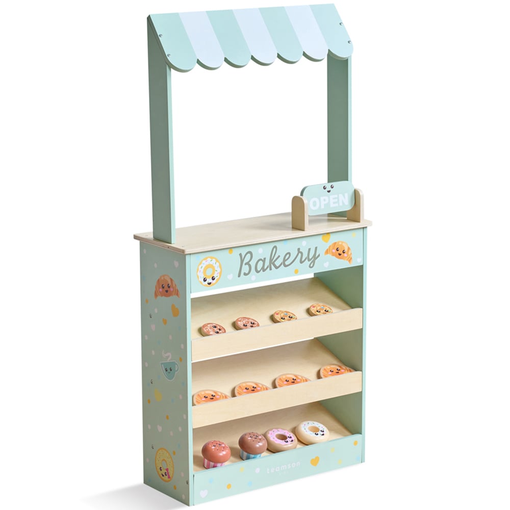 Teamson Kids Jolly Pals Mint Bakery Stand Play Set Image 3