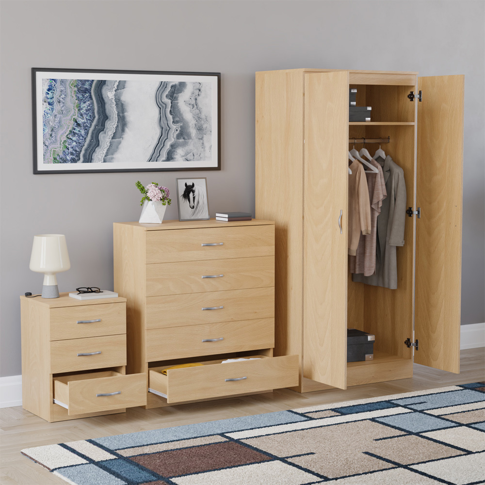 VIDA DESIGNS Riano Pine 3 Piece Bedroom Furniture Set Image 5