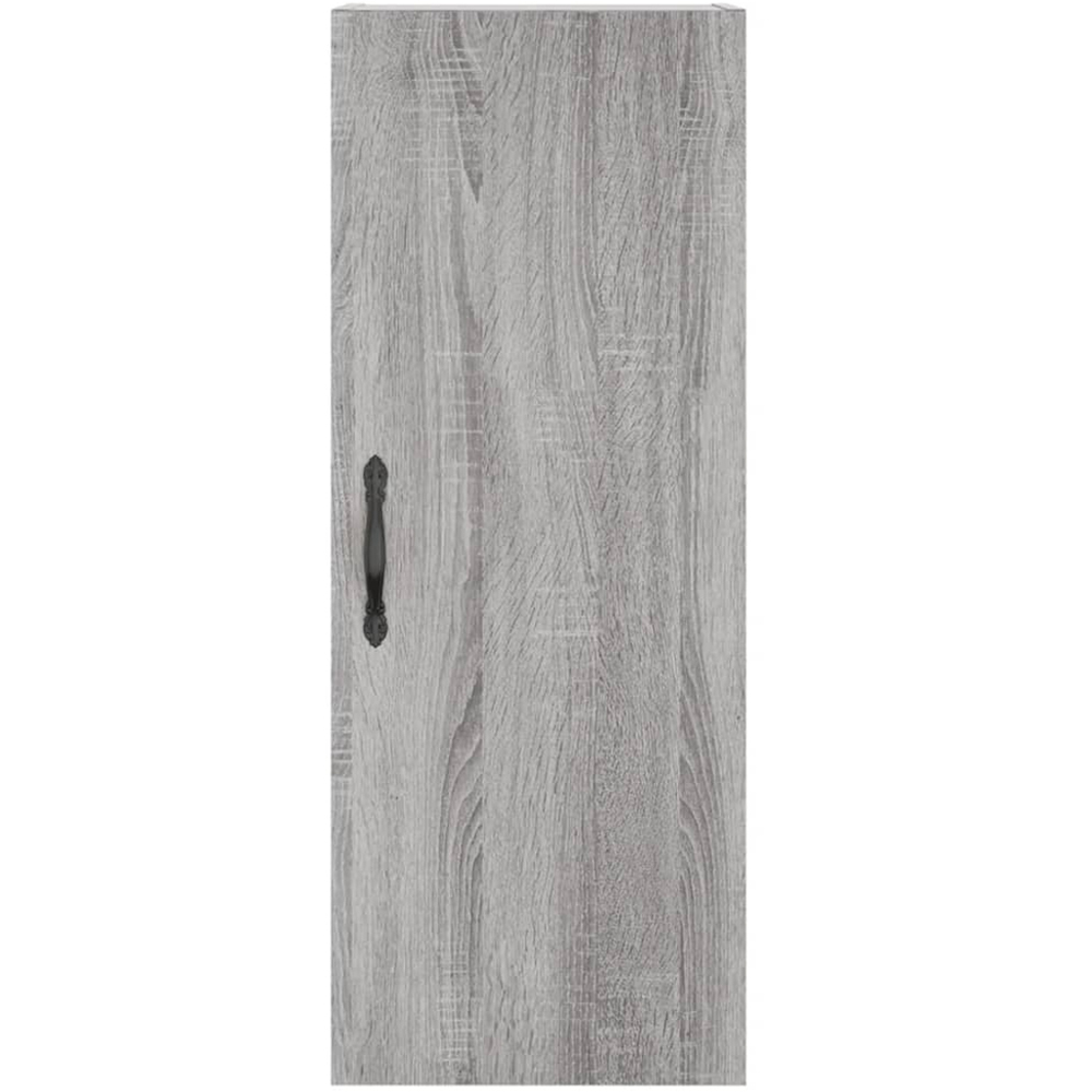 vidaXL 2 Door Grey Sonoma Tall Highboard with Metal Feet Image 6