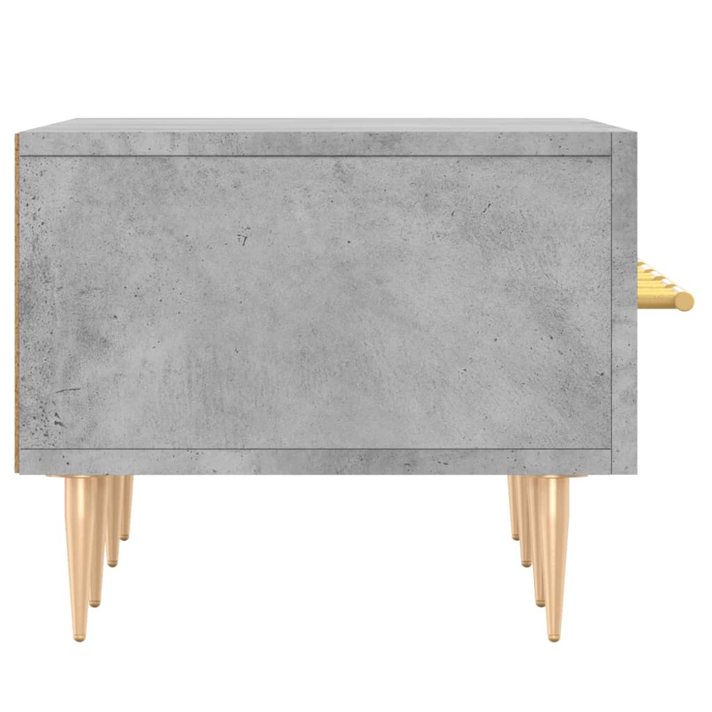 vidaXL 3 Drawer Concrete Grey TV Cabinet Image 7