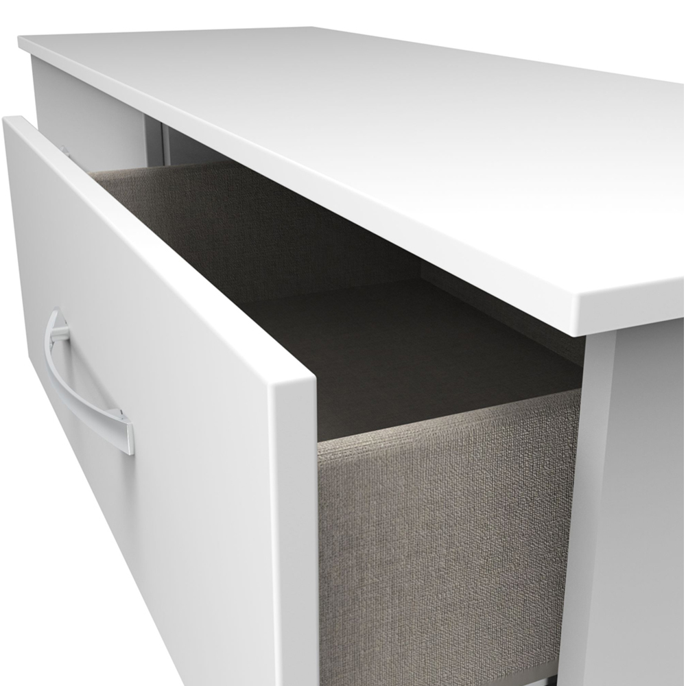 Crowndale Avon 4 Drawer White Matt Bed Box Ready Assembled Image 6