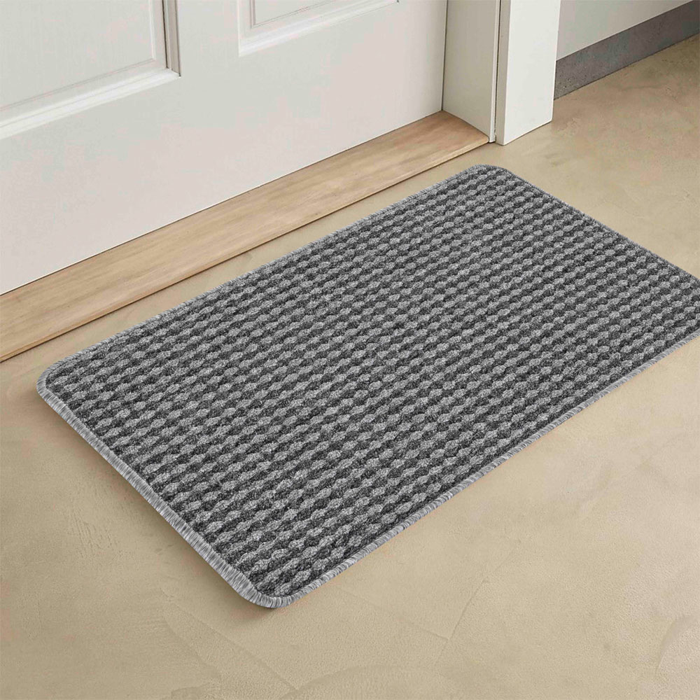 Desire Rugs Eden Grey Non Slip Door Mat 57 x 120cm Image 2
