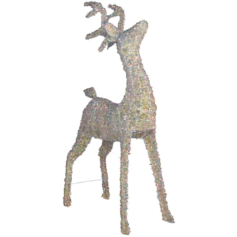Iridescent Red Bow ReindeerWhite Image 3