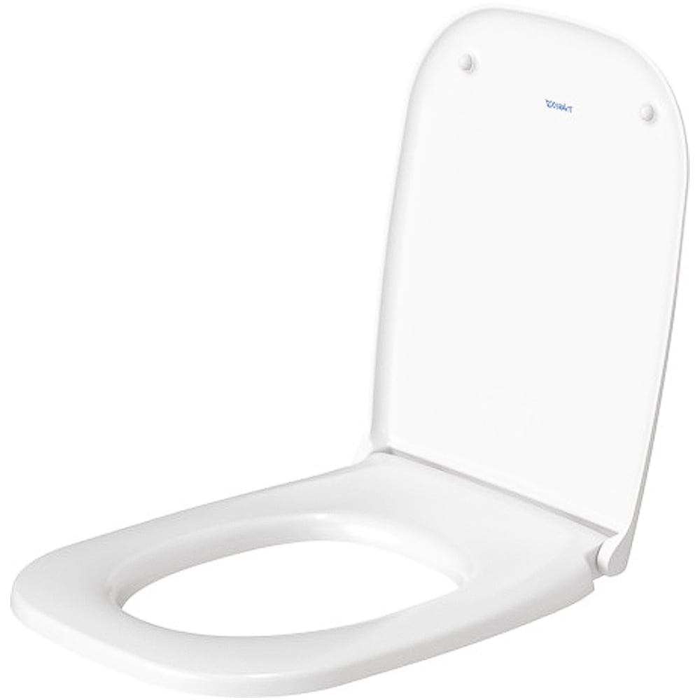 Duravit D-Code Toilet White Soft Close Seat and Cover 359 x 442mm Image 1