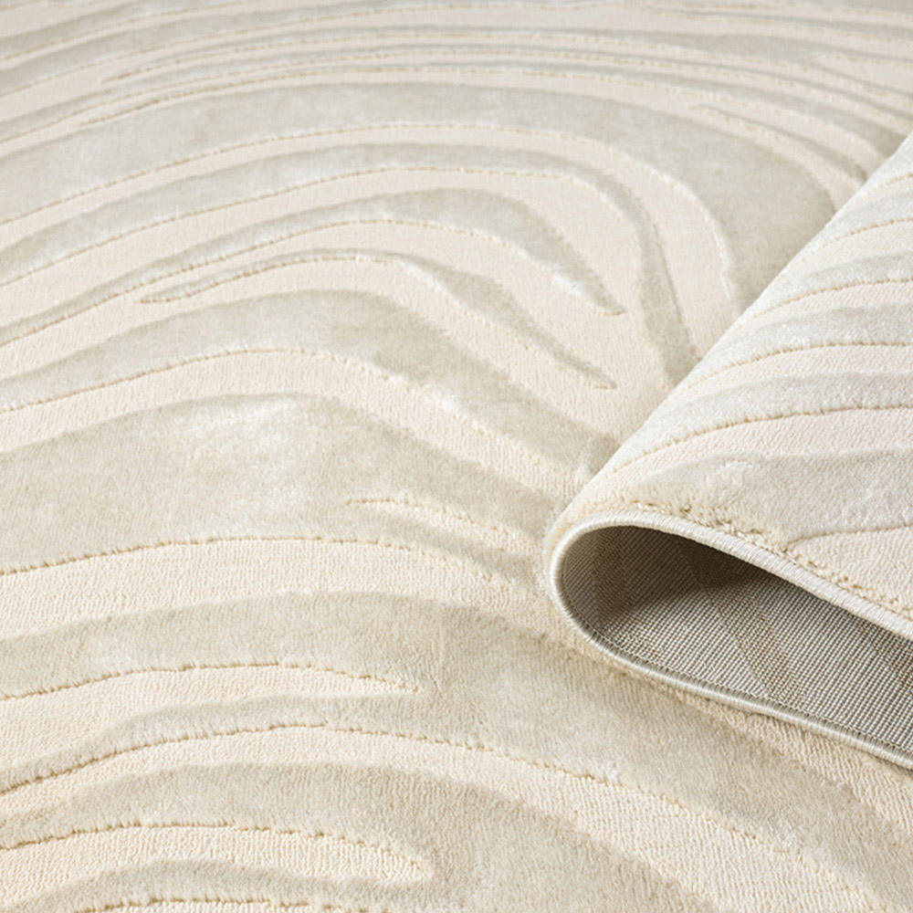 Desire Rugs Vellure Cream Metallic Sheen Marble Design Rug 160 x 230cm Image 4